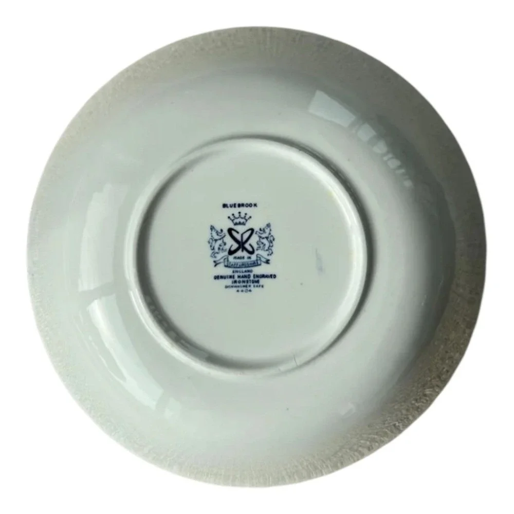 Vintage Bluebrook Staffordshire Ironstone Plate 10 Inches‎